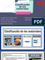 Clasificación de Los Materiales