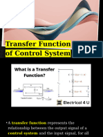 Transfer Function of Control System