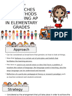 Approaches and Methods in Teaching AP in Elementary