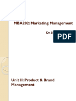 MBA202 Marketing Management Unit II