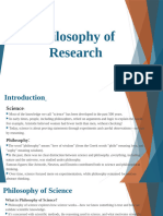 Philosophy of Research