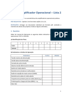 Amplificador Operacional Lista Excercicio 2 2 - 2024