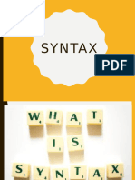 Syntax