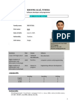 Rhouma Alaâ, Tunisia: Software Developer and Programmer Curriculum Vitae