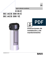 BC Acs 200 in E BC Acs 300 in E BC Acs 300 1E: Instrucciones de Instalación y de Mantenimiento