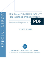 US Immigration Policy in Global Perspective 2007