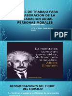 Papeles de Trabajo Declaración Anual