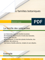 Les Familles Botaniques