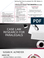 Case Law For Paralegals