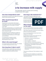 Breast Milk - Domperidone To Increase Milk Supply