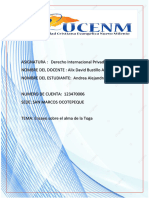 ASIGNATURA: Derecho Internacional Privado NOMBRE DEL DOCENTE: Alix David Bustillo Aguilar NOMBRE DEL ESTUDIANTE: Andrea Alejandra Villafuerte