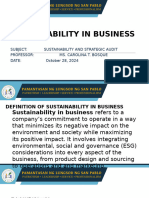 Sustainability and Strategic Audit Oct. 28