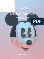 Máscara Mickey Mouse PREMIUM - Momuscraft