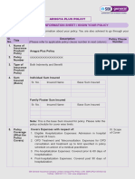 Customer Information Sheet / Know Your Policy