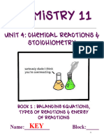 1 Book 1 Key - Chemical Reactions New