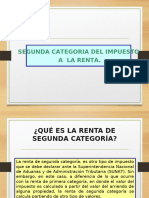 Segunda Categoria Del Impuesto A La Renta