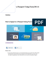 How To Apply For A Passport Using Form DS-11