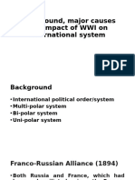 Lecture 11background, Major Causes and Impact of WWI