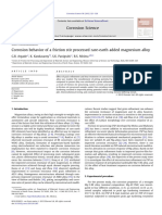 Corrosion Behavior of A Friction Stir Processed Rare-Earth Added Magnesium Alloy