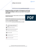 Exploring Design Principles of Biological and Living Building Envelopes What Can We Learn From Plant Cell Walls