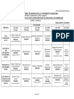 II B.Tech II-sem Timetables R20, R19, R16