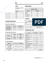 Specifications 6.1: Overall Gear Ratios Sprockets