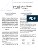 Question Answering System On Education Acts Using NLP Techniques