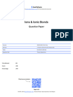 Chemical Bonding Questions - Sme