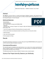 Goldbach's Conjecture - True or False - Mathematics Science Fair Project Ideas