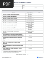 Mental Health Assessment PDF