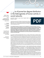 Heterogeneity of Human Activity in Social Networks