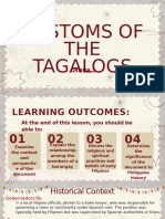 Customs of The Tagalog