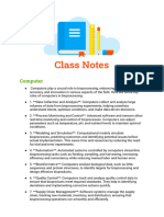 Computer & Botany Notes BIOTECH AN COLLEGE 1YR