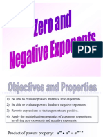 Zero and Negative Exponents