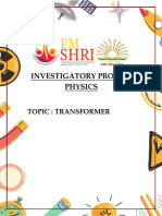 Investigatory Project On Transformer.