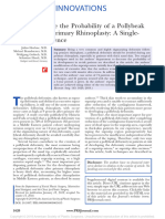 How To Reduce The Probability of A Pollybeak Deformity in Primary Rhinoplasty - A Single-Center Experience