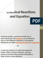 Chemical Reactions and Equations