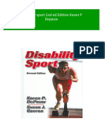 Disability Sport 2nd Ed Edition Karen P Depauw All Chapter Instant Download