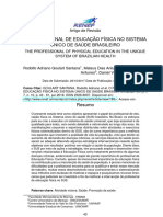 Tema 1 - Profissional de Educação Física No Sistema Único de Saúde Brasileiro