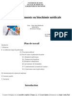 1 - Cours Prélévements en Biochimie Médicale DR - Adimi