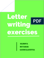 Letter Writing Exercises