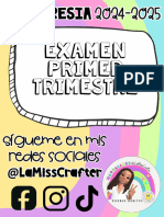 1° Examen Primer Periodo de Evaluación