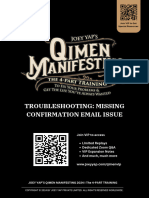 QiMen Manifesting - Email Confirmation Troubleshoot Guide