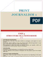 Print Journalism 1 Unit 3