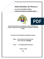 Simulacion Del Efecto de La Temperatura y Flujo de Reciclaje en La Sintesis y Purificacion Del Isopropi