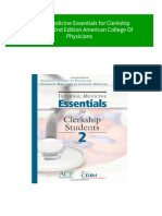 Instant Download Internal Medicine Essentials For Clerkship Students 2 2nd Edition American College of Physicians PDF All Chapter