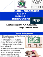 Digital Signal Processing - Week 1