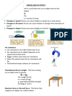 Forces and Its Effect