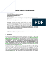 Multilevel Longitudinal Analysis of Social Network