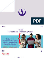 Contabilidad Financiera y Costos - Presupuesto de Capital - Capital de Trabajo